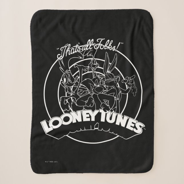 COUVERTURE SHERPA LOONEY TUNES™ C'EST TOUS LES FOLKS !™ (Devant)