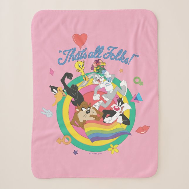 Couverture Sherpa LOONEY TUNES™ - C'est tout le monde ! Pride Bullse (Devant)