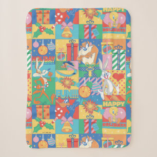 Couverture Sherpa LOONEY TUNES™   Joyeuses fêtes Motif de Noël
