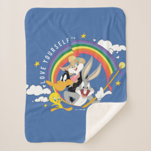 Couverture Sherpa LOONEY TUNES™ - Love Yourself Pride Badge