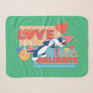 Couverture Sherpa LOONEY TUNES™   SYLVESTER™ & TWEETY™Love Holidays