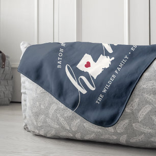 Couverture Sherpa Louisiana Home State Personnalisé