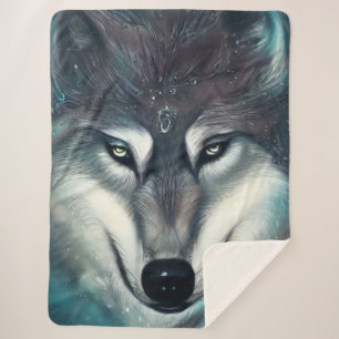 Couverture Sherpa Loup Magique