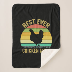 Couverture Sherpa Louvain de poulet   Meilleure mère du poulet