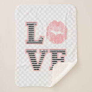 Couverture Sherpa Love Lips