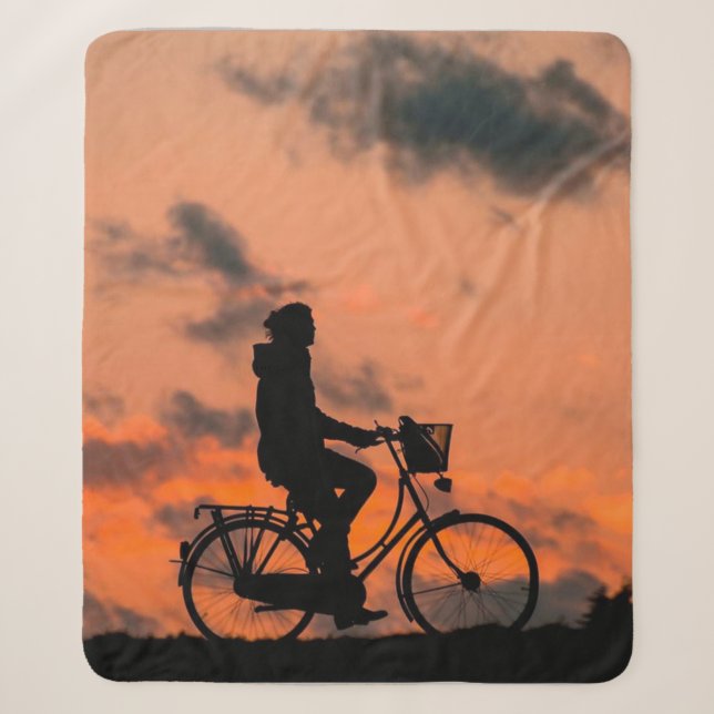 Couverture Sherpa Love Vélo Vélo Cycle Sport Fitness (Devant)