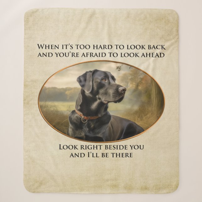 Couverture Sherpa Loyal Black Lab (Devant)