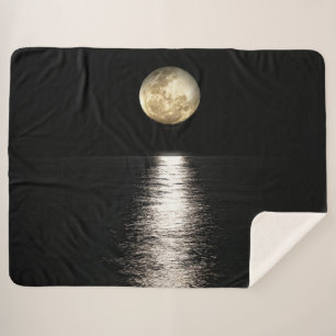 COUVERTURE SHERPA LUMIÈRE LUNE AU-DESSUS DE L'EAU
