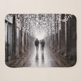 Couverture Sherpa Lumière, ombres et symétrie - sépia