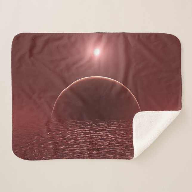 Couverture Sherpa Lune océanique (Devant (Horizontal))