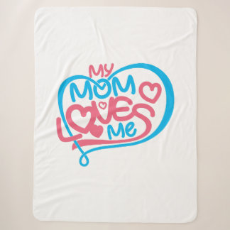 Couverture Sherpa "Ma mère m'aime" Conception de texte