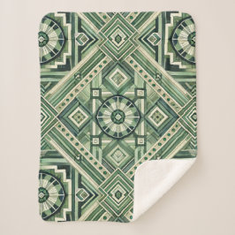 Couverture Sherpa Machine verte