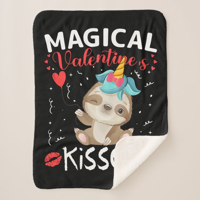 Couverture Sherpa Magical Valentine's Kisses (Devant)