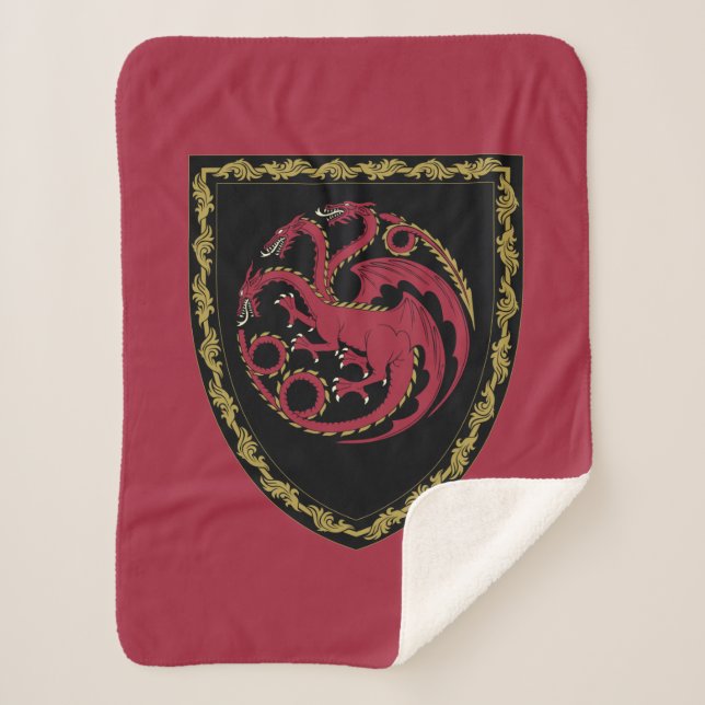 Couverture Sherpa MAISON DU DRAGON | Maison Targaryen Crest (Devant)