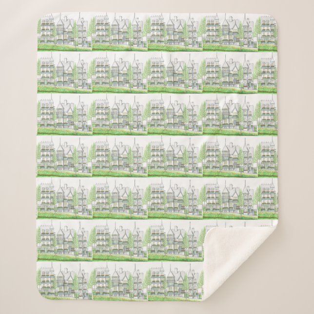 Couverture Sherpa Maison victorienne Sherpa Blanket (Devant)