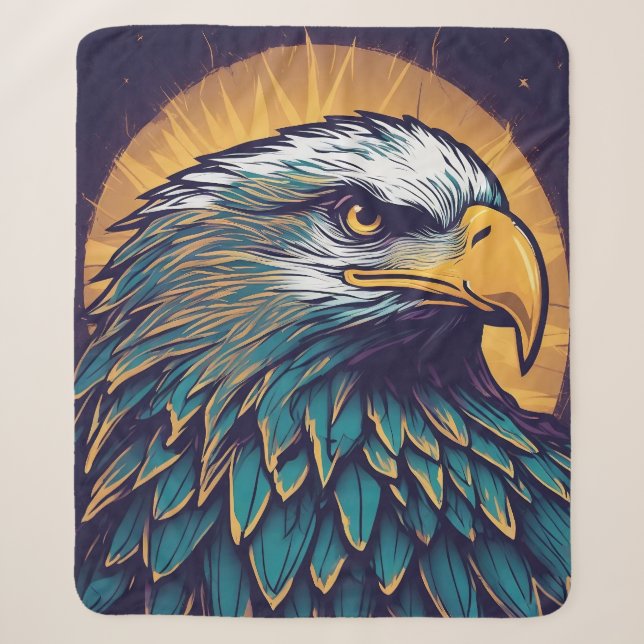 Couverture Sherpa Majestic Bald Eagle (Devant)