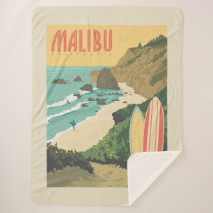 Couverture Sherpa Malibu, Californie