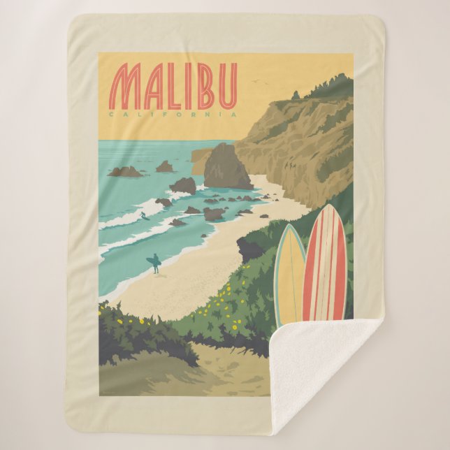 Couverture Sherpa Malibu, Californie (Devant)
