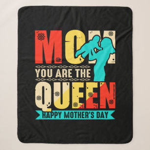 Couverture Sherpa Maman Tu Es La Reine