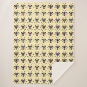 Couverture Sherpa "Mandala à la Crème Chaude"