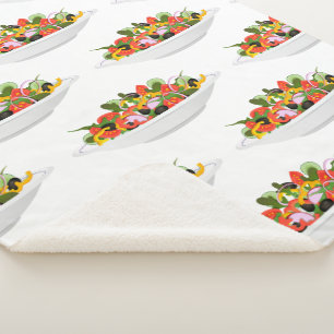 Couverture Sherpa Mangez plus de plantes frais motivation salade let