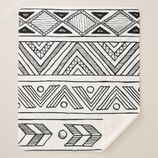 Couverture Sherpa Manipulation sans couture ornementale pattern