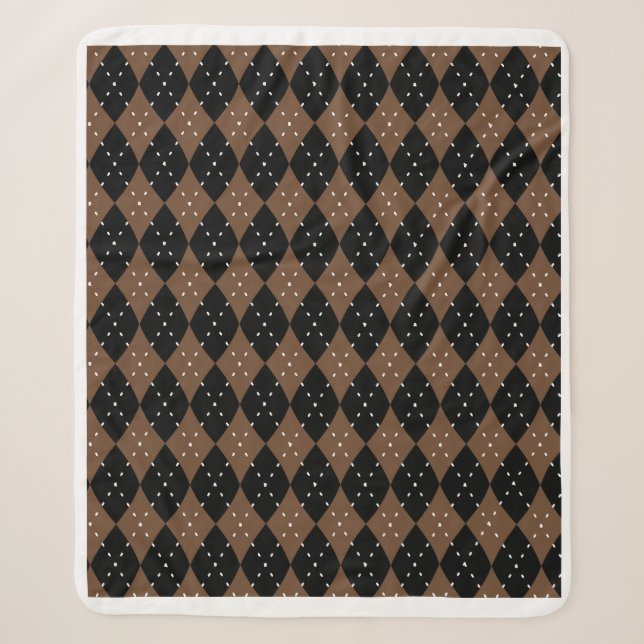 Couverture Sherpa Manta Argyle (Devant)