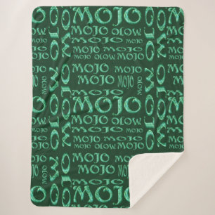 Couverture Sherpa Manteau de sherpa vert mojo