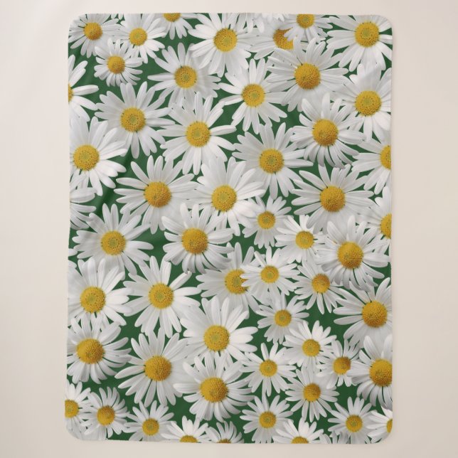 Couverture Sherpa Marguerite gaie et lumineuse (Devant)