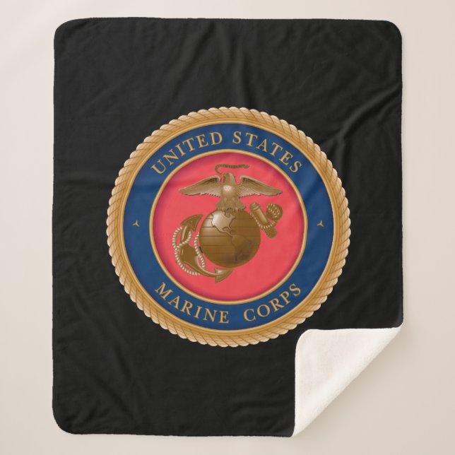 Couverture Sherpa Marine Corps Seal (Devant)