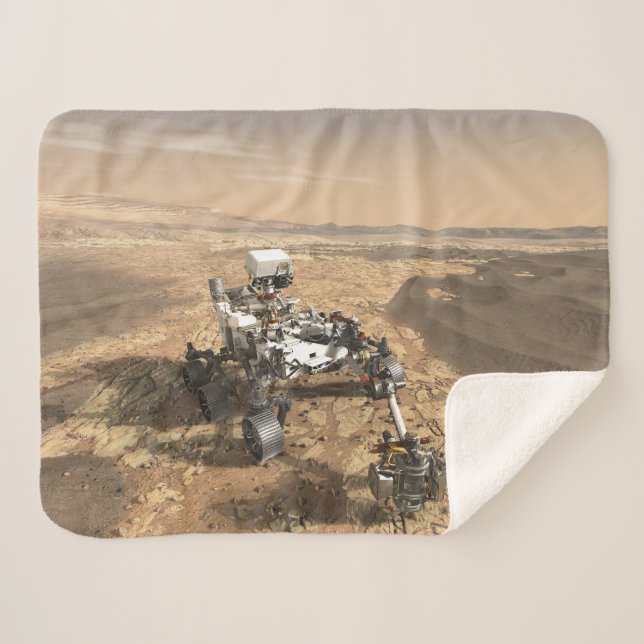 Couverture Sherpa Mars 2020 Rover Sur La Surface De Mars. (Devant (Horizontal))