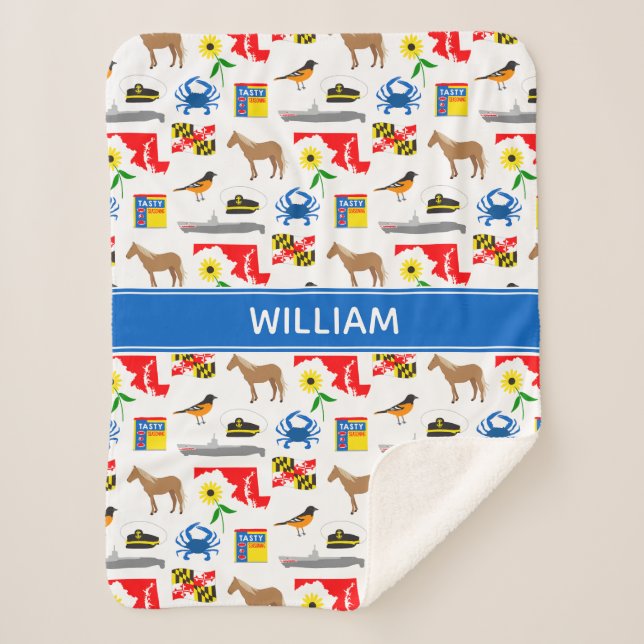 Couverture Sherpa Maryland Sherpa Blanket (Devant)