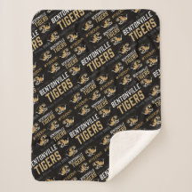 Mascotte du lycée de Bentonville Sherpa Blanket