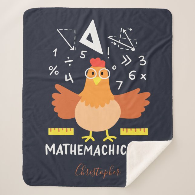 Couverture Sherpa Math Poulet drôle Mathemachickicken enseignant sur (Devant)
