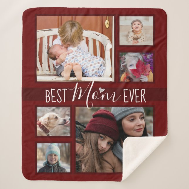 Couverture Sherpa Meilleur Vin de la meilleure maman jamais vu (Devant)