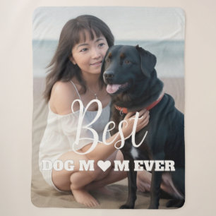 Couverture Sherpa Meilleure maman de chien jamais personnalisée