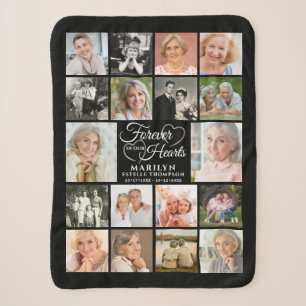 Couverture Sherpa Mémorial 18 Photo Collage Forever dans nos coeurs