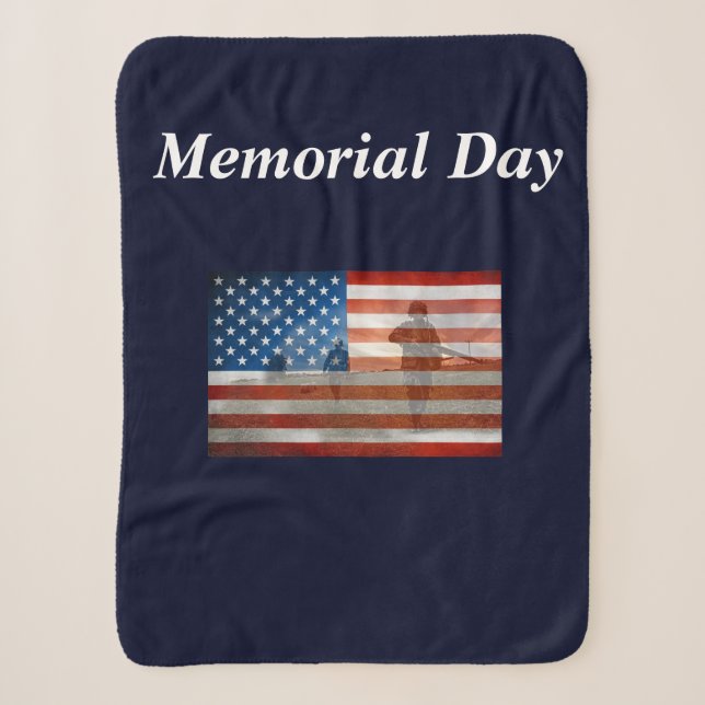 Couverture Sherpa Memorial Day, Merci pour votre service (Devant)