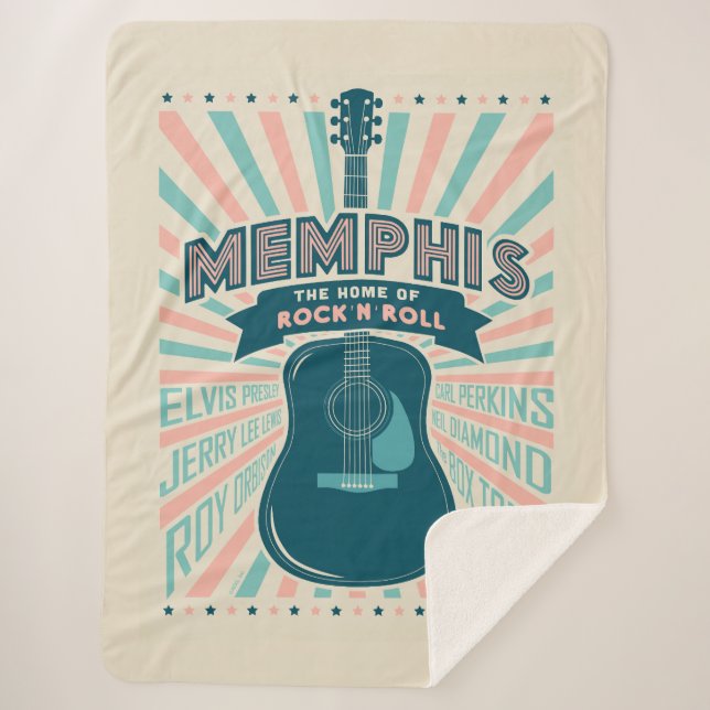 Couverture Sherpa Memphis, TN : Série de guitares | Rock-N-Roll (Devant)