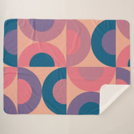 Couverture Sherpa Mer De Corail Moderne Du Milieu Du Siècle