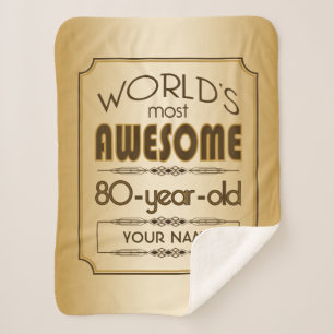 Couverture Sherpa Merveilleuse célébration du 80e anniversaire de 