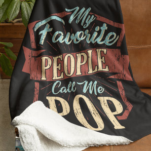Couverture Sherpa Mes Gens Favoris M'Appelent Fête des pères Pop