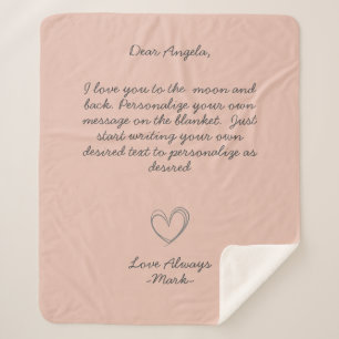 Couverture Sherpa Message manuscrit Personnaliser le texte