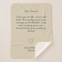 Message manuscrit Personnaliser le texte Sherpa Bl