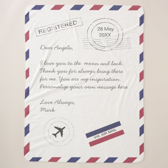 Couverture Sherpa Message personnalisé de la lettre de courrier aéri (Devant)