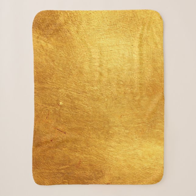 Couverture Sherpa Métal brossé d'or (Devant)
