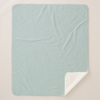 Couverture Sherpa Mint Green Soft Solid Color Baby Fleece Blanket