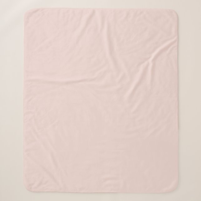 Couverture Sherpa Minuscule rose vif uni élégant chic (Devant)