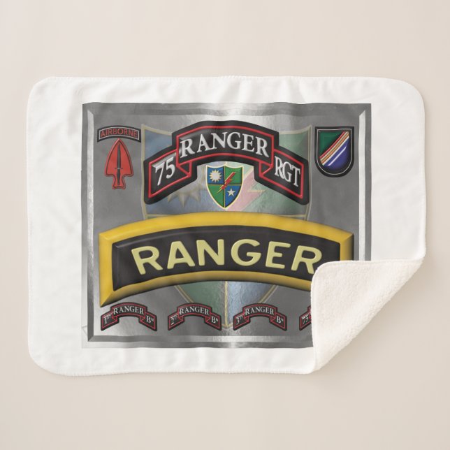 Couverture Sherpa Mise à jour du 75e régiment de Rangers (Devant (Horizontal))