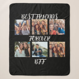 Couverture Sherpa Modèle photo personnalisé "Best Friends Forever"